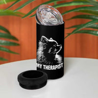 My Therapist Is A Pomeranian 4 in 1 Can Cooler Tumbler Dog Lover Gift Idea