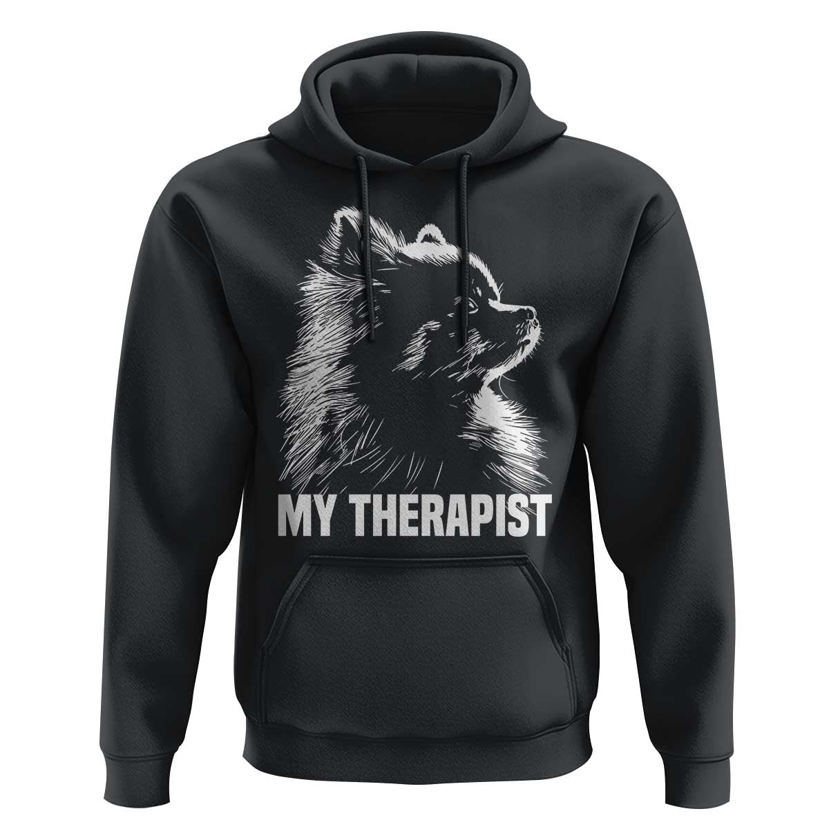 My Therapist Is A Pomeranian Hoodie Dog Lover Gift Idea
