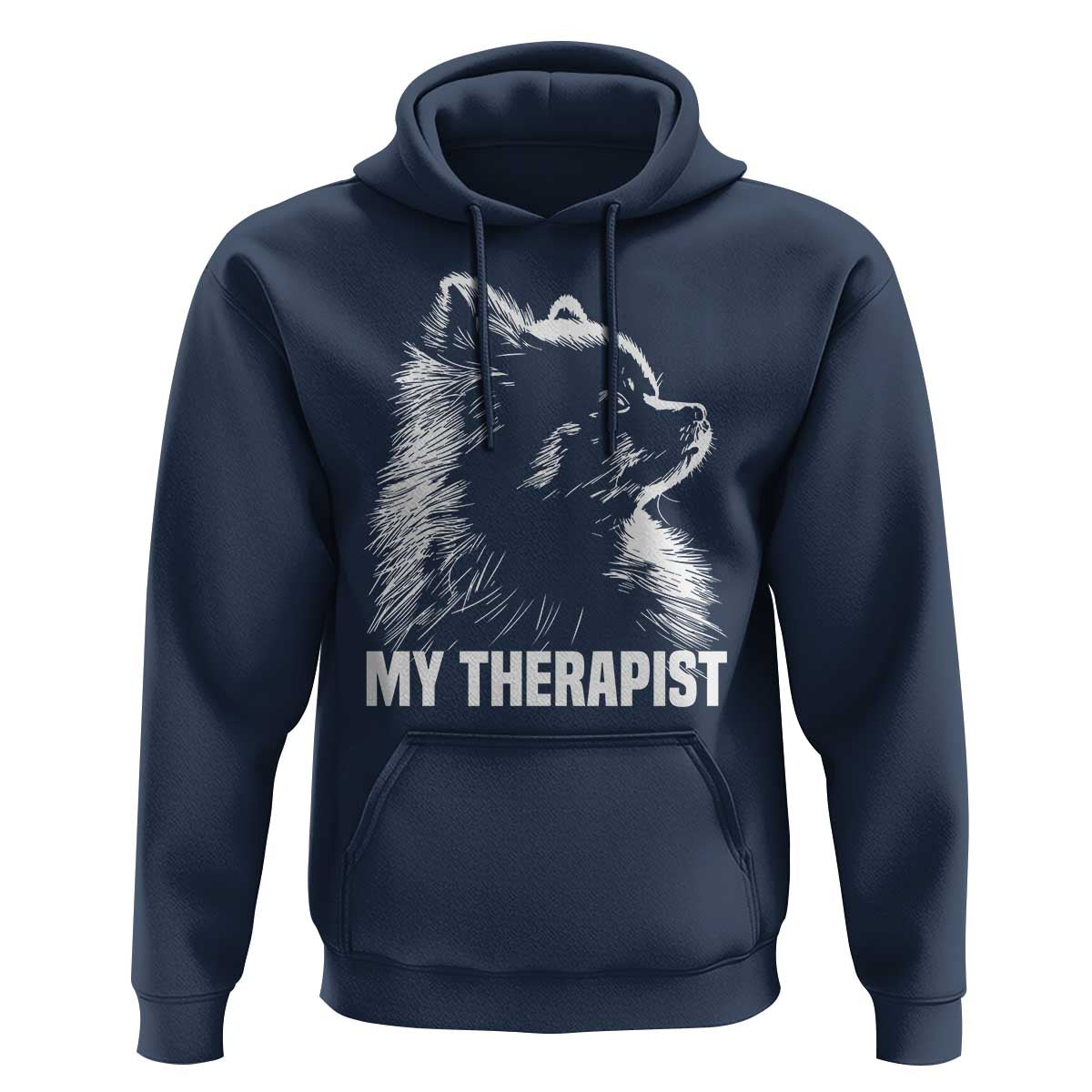 My Therapist Is A Pomeranian Hoodie Dog Lover Gift Idea