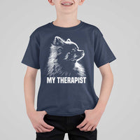 My Therapist Is A Pomeranian T Shirt For Kid Dog Lover Gift Idea