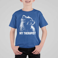 My Therapist Is A Pomeranian T Shirt For Kid Dog Lover Gift Idea