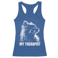My Therapist Is A Pomeranian Racerback Tank Top Dog Lover Gift Idea