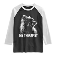 My Therapist Is A Pomeranian Raglan Shirt Dog Lover Gift Idea