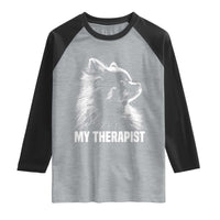 My Therapist Is A Pomeranian Raglan Shirt Dog Lover Gift Idea
