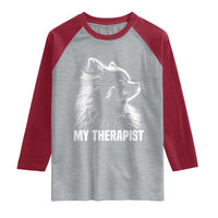 My Therapist Is A Pomeranian Raglan Shirt Dog Lover Gift Idea