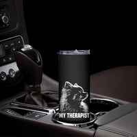 My Therapist Is A Pomeranian Skinny Tumbler Dog Lover Gift Idea