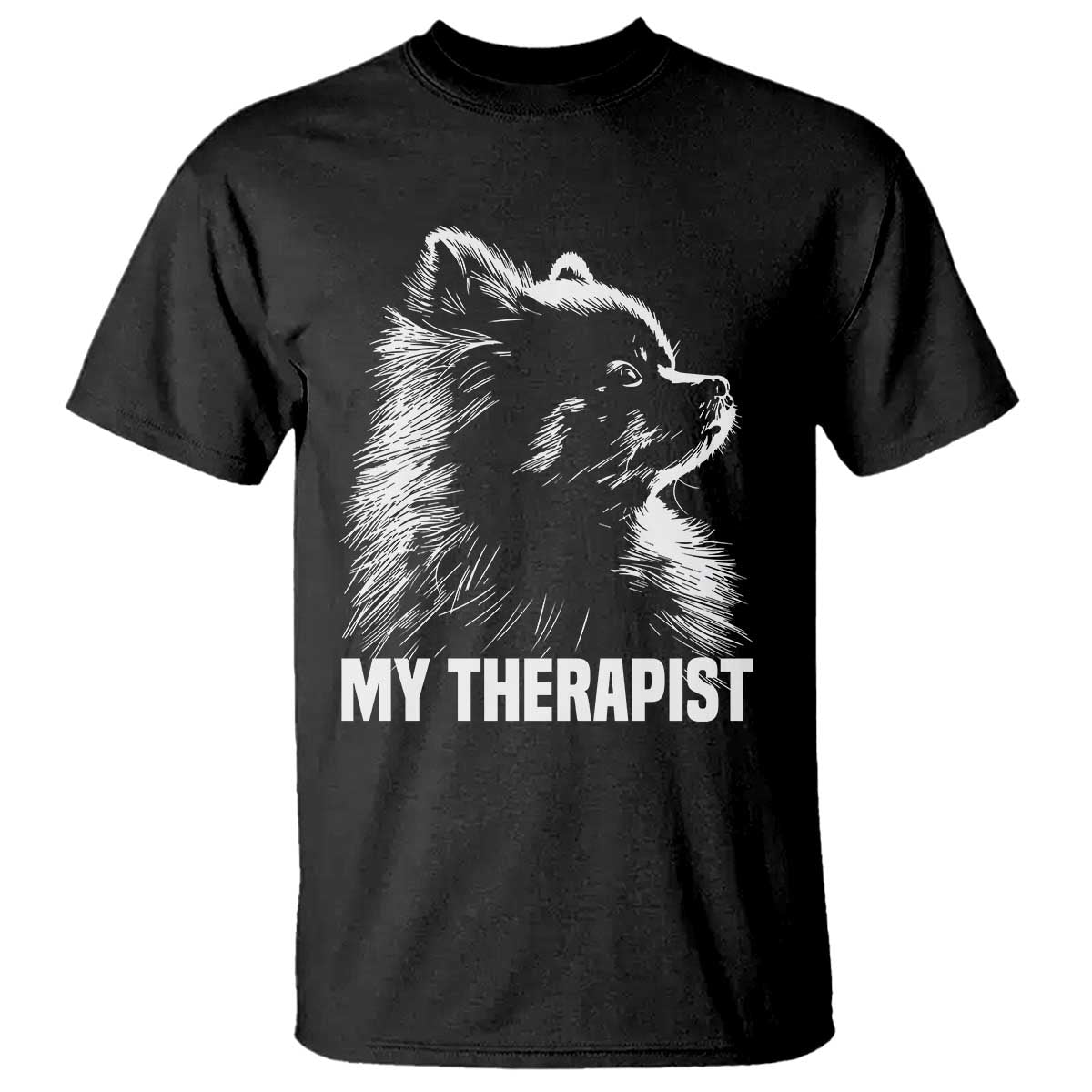 My Therapist Is A Pomeranian T Shirt Dog Lover Gift Idea