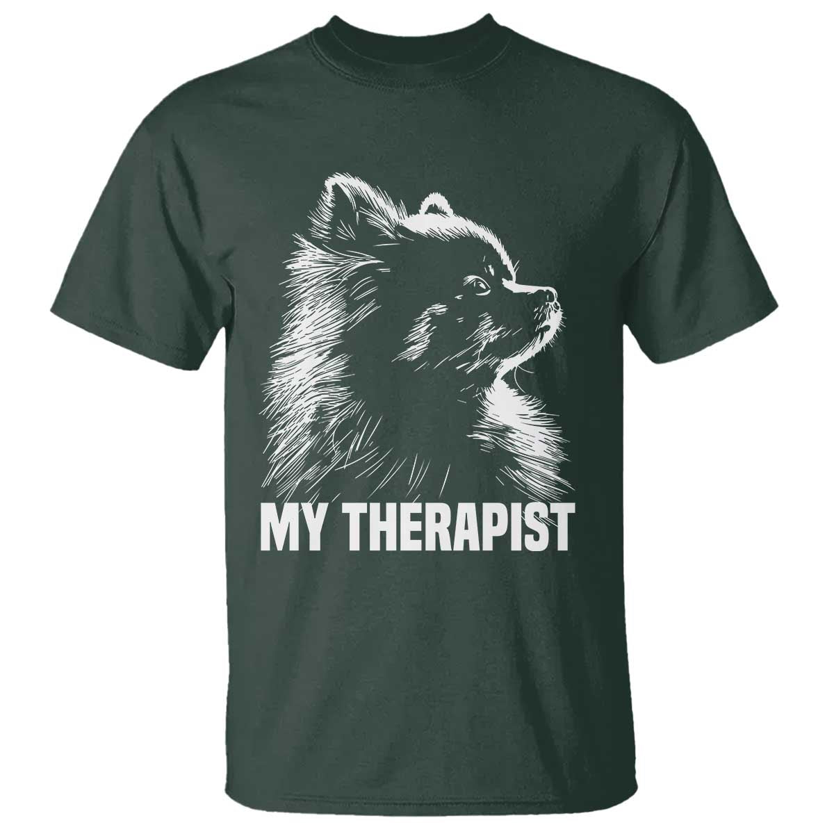 My Therapist Is A Pomeranian T Shirt Dog Lover Gift Idea
