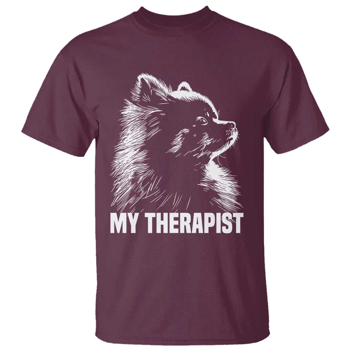 My Therapist Is A Pomeranian T Shirt Dog Lover Gift Idea