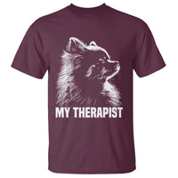 My Therapist Is A Pomeranian T Shirt Dog Lover Gift Idea
