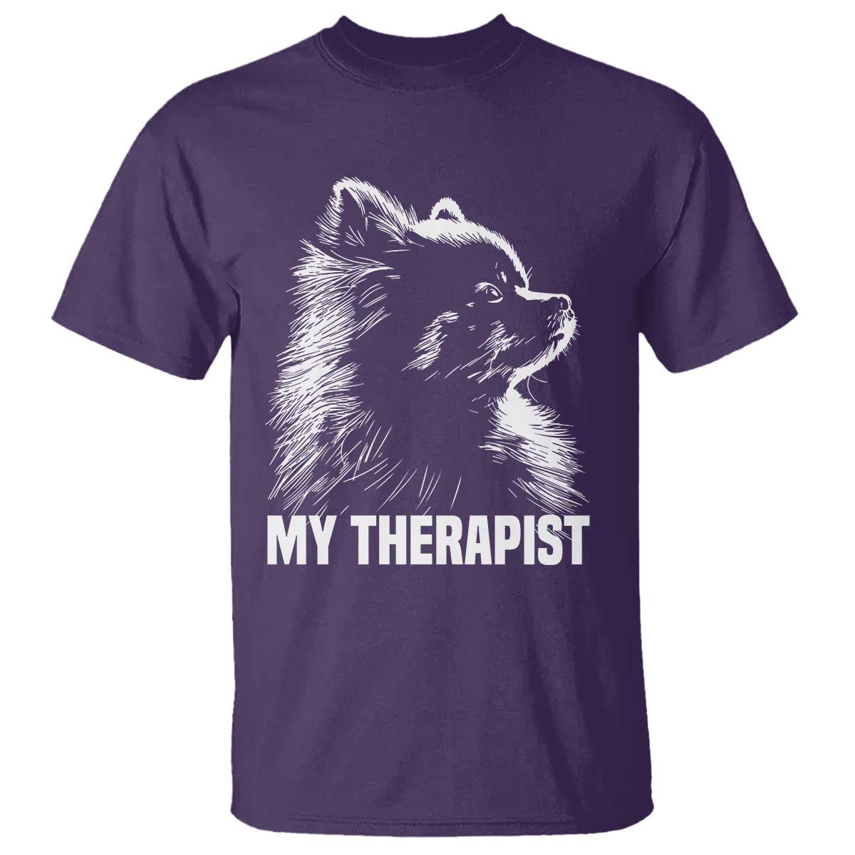 My Therapist Is A Pomeranian T Shirt Dog Lover Gift Idea