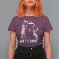My Therapist Is A Pomeranian T Shirt For Women Dog Lover Gift Idea