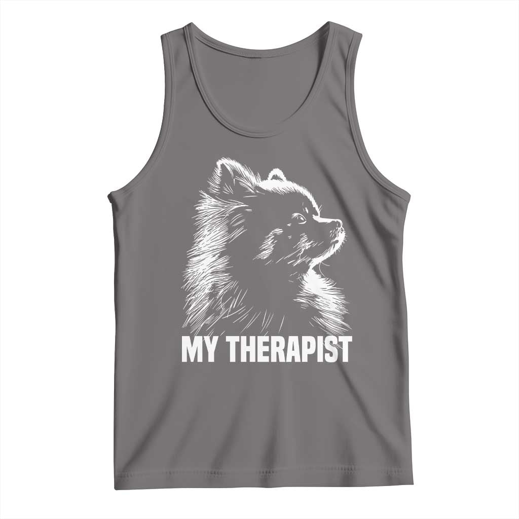 My Therapist Is A Pomeranian Tank Top Dog Lover Gift Idea