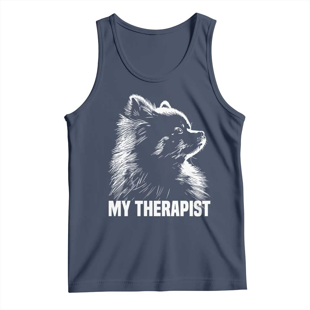 My Therapist Is A Pomeranian Tank Top Dog Lover Gift Idea