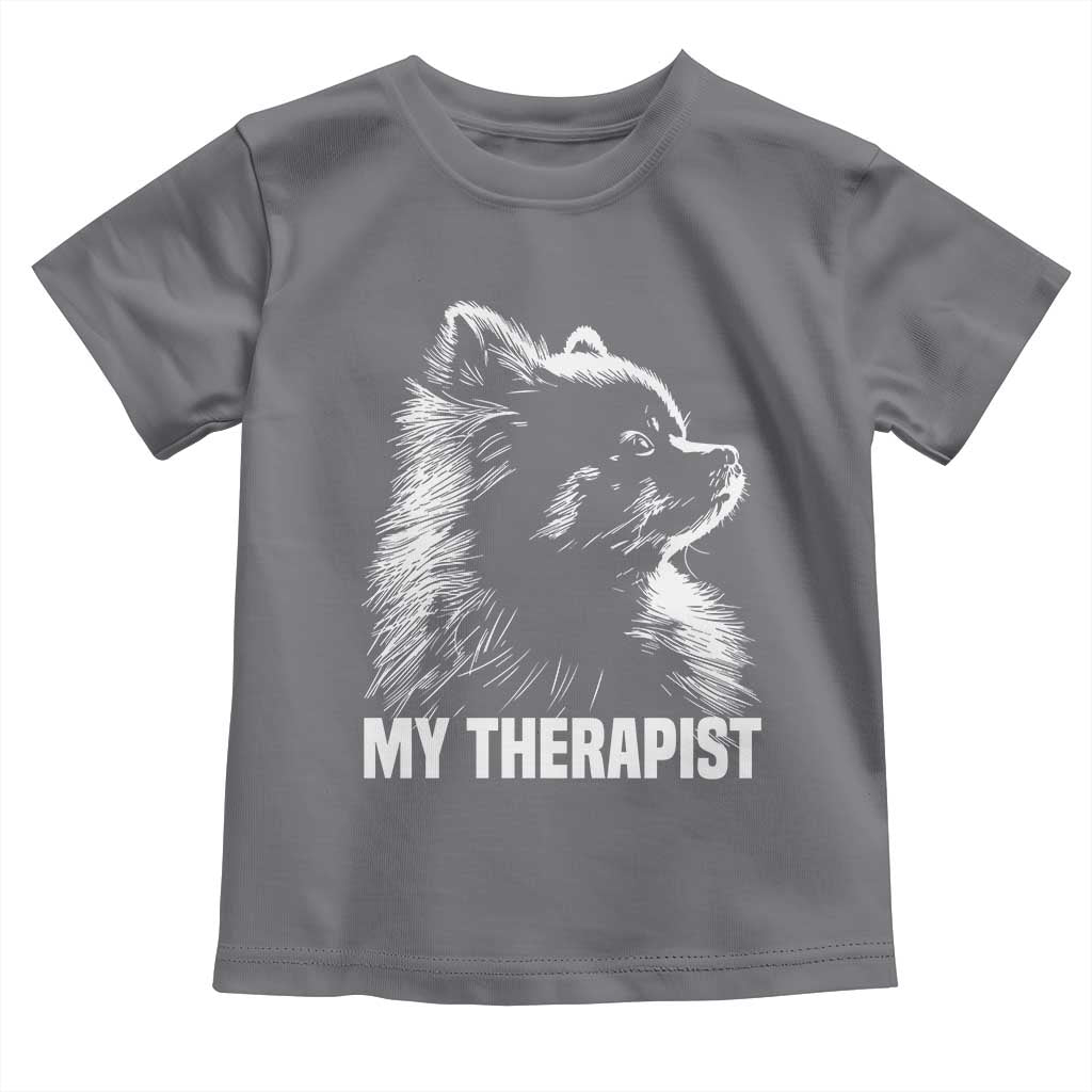 My Therapist Is A Pomeranian Toddler T Shirt Dog Lover Gift Idea