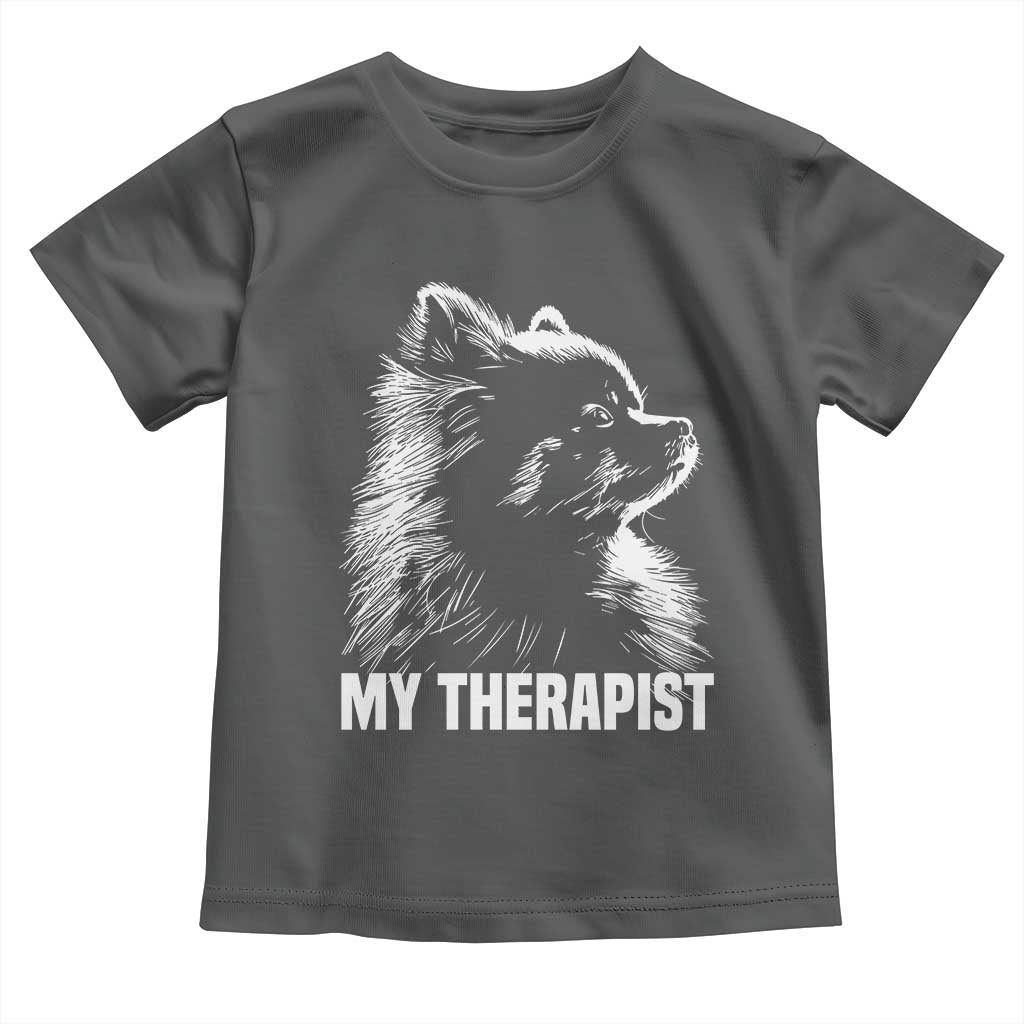 My Therapist Is A Pomeranian Toddler T Shirt Dog Lover Gift Idea