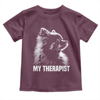 My Therapist Is A Pomeranian Toddler T Shirt Dog Lover Gift Idea