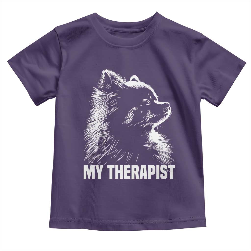 My Therapist Is A Pomeranian Toddler T Shirt Dog Lover Gift Idea