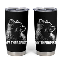My Therapist Is A Pomeranian Tumbler Cup Dog Lover Gift Idea