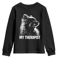My Therapist Is A Pomeranian Youth Sweatshirt Dog Lover Gift Idea