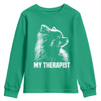 My Therapist Is A Pomeranian Youth Sweatshirt Dog Lover Gift Idea