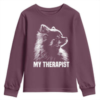 My Therapist Is A Pomeranian Youth Sweatshirt Dog Lover Gift Idea