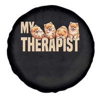 My Therapist Is My Dog Spare Tire Cover Cute Pomeranian Lover Meme