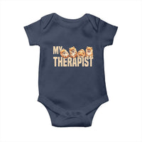 My Therapist Is My Dog Baby Onesie Cute Pomeranian Lover Meme