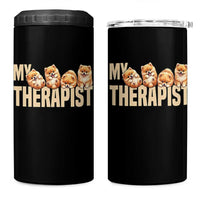 My Therapist Is My Dog 4 in 1 Can Cooler Tumbler Cute Pomeranian Lover Meme
