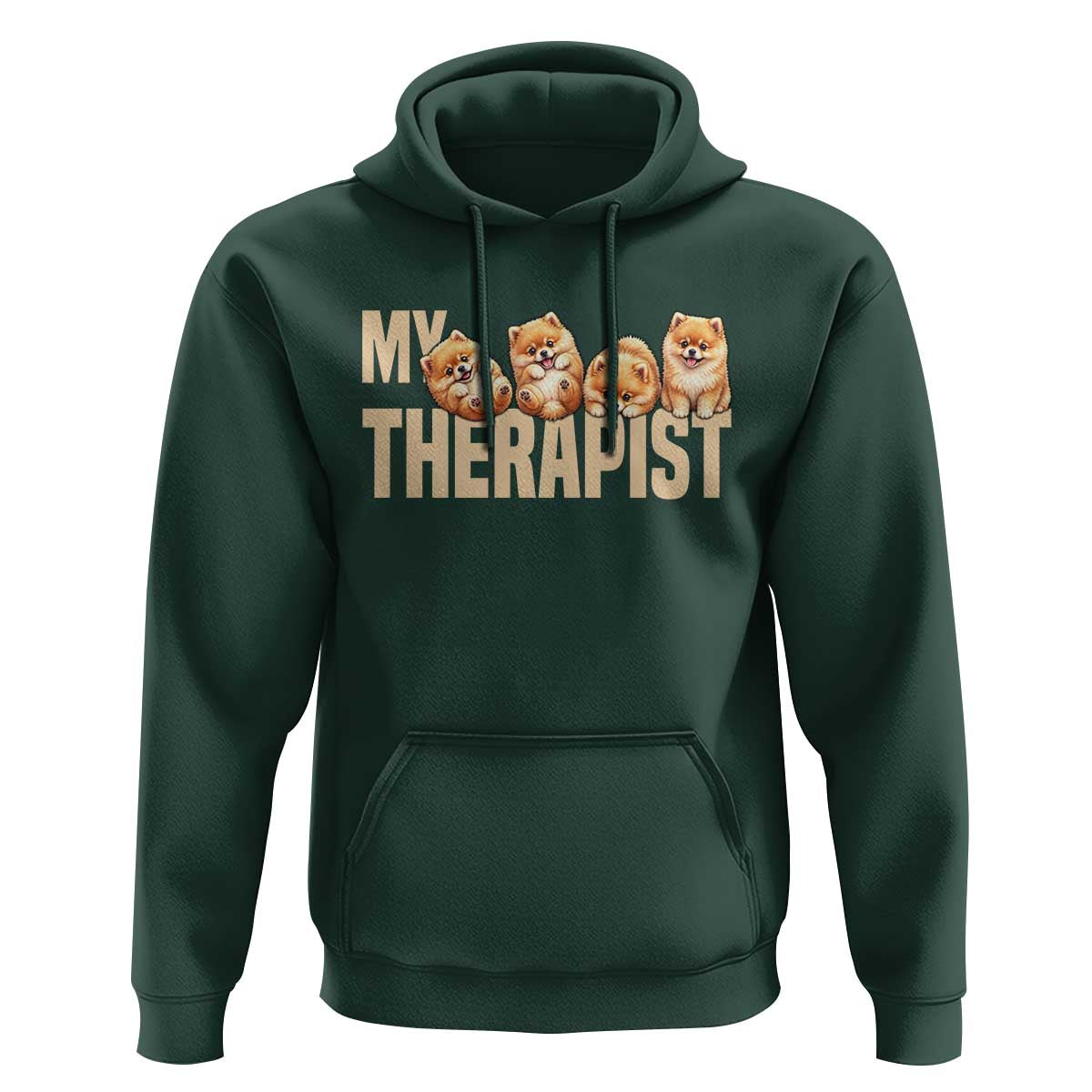 My Therapist Is My Dog Hoodie Cute Pomeranian Lover Meme