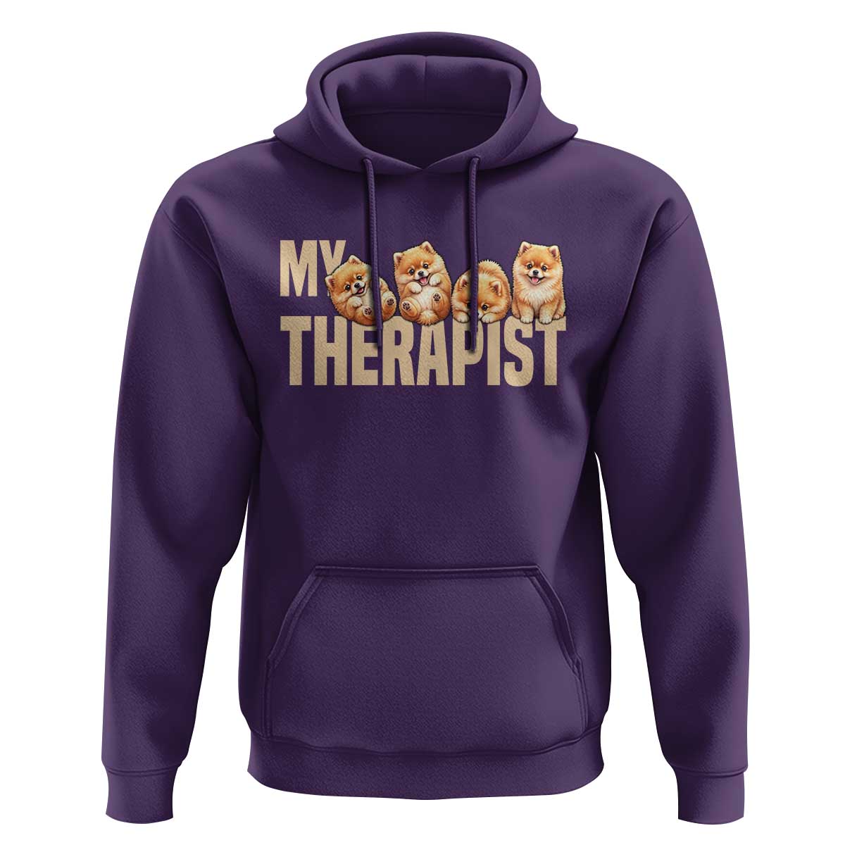 My Therapist Is My Dog Hoodie Cute Pomeranian Lover Meme