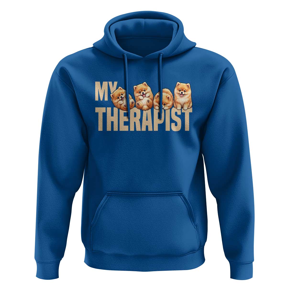 My Therapist Is My Dog Hoodie Cute Pomeranian Lover Meme
