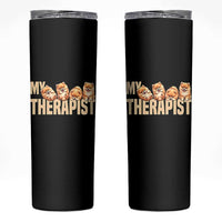 My Therapist Is My Dog Skinny Tumbler Cute Pomeranian Lover Meme