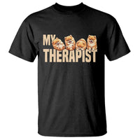 My Therapist Is My Dog T Shirt Cute Pomeranian Lover Meme