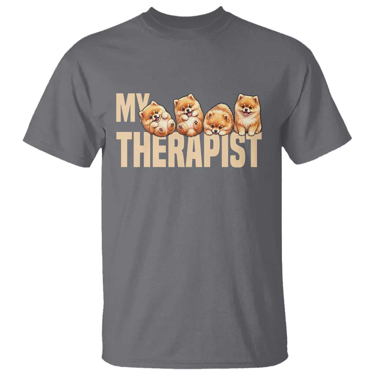 My Therapist Is My Dog T Shirt Cute Pomeranian Lover Meme