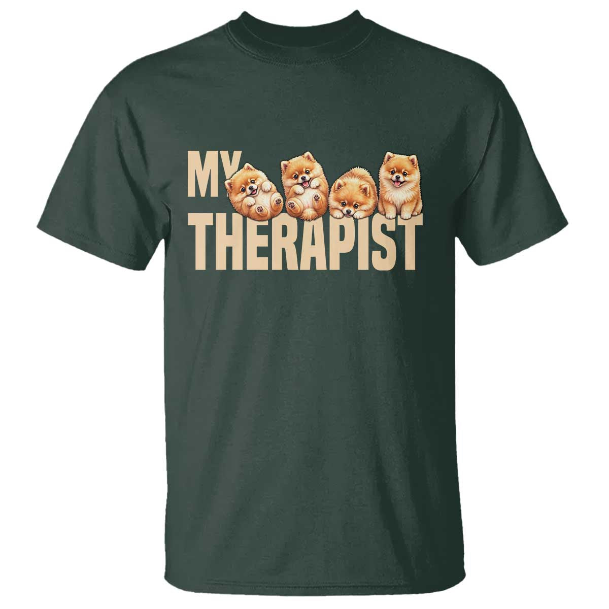 My Therapist Is My Dog T Shirt Cute Pomeranian Lover Meme
