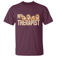 My Therapist Is My Dog T Shirt Cute Pomeranian Lover Meme