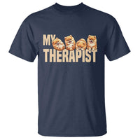 My Therapist Is My Dog T Shirt Cute Pomeranian Lover Meme