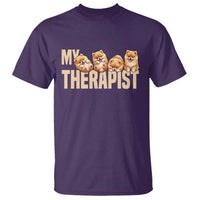My Therapist Is My Dog T Shirt Cute Pomeranian Lover Meme