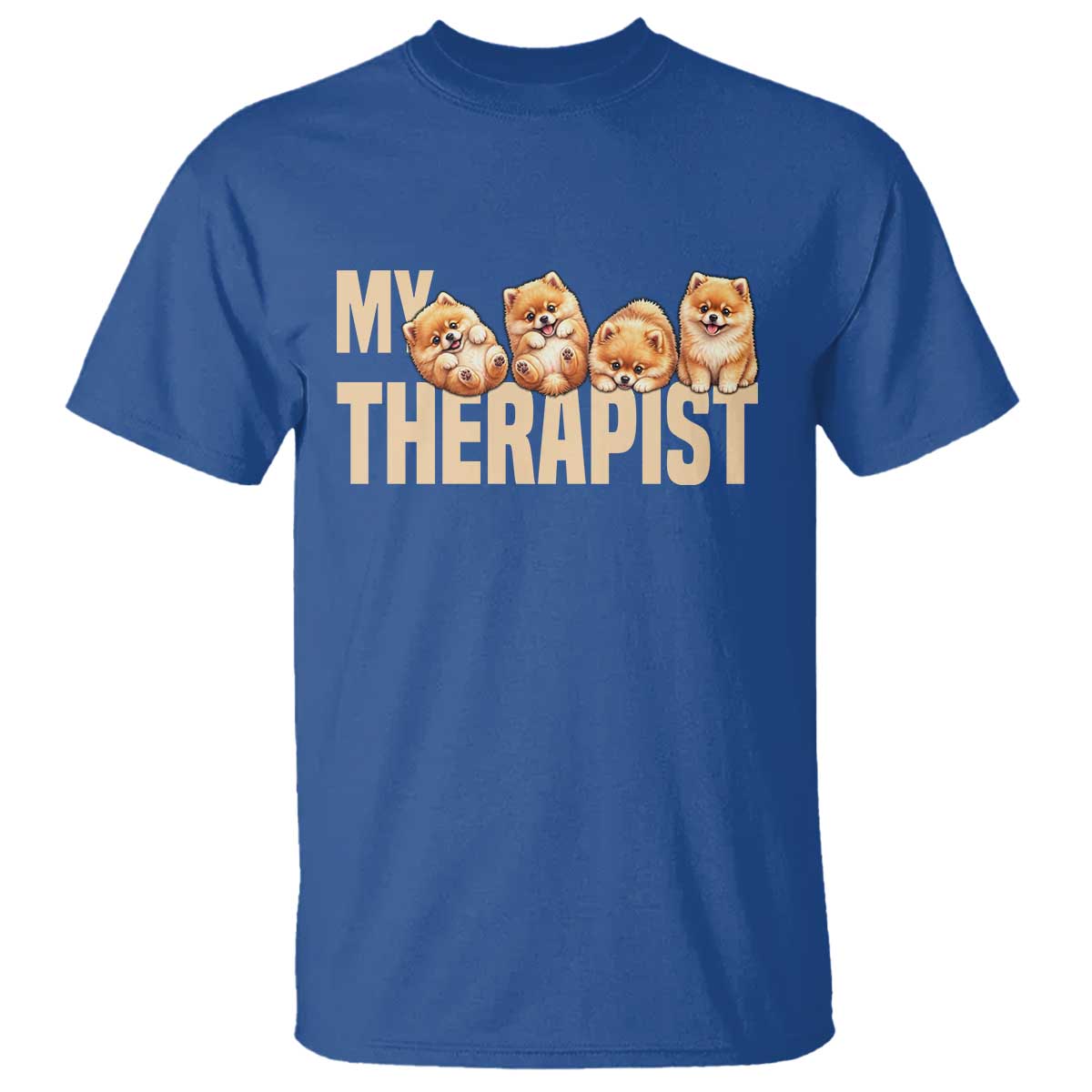 My Therapist Is My Dog T Shirt Cute Pomeranian Lover Meme