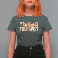 My Therapist Is My Dog T Shirt For Women Cute Pomeranian Lover Meme