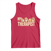 My Therapist Is My Dog Tank Top Cute Pomeranian Lover Meme