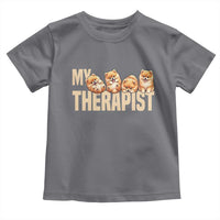 My Therapist Is My Dog Toddler T Shirt Cute Pomeranian Lover Meme