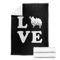 Love Pomeranian Throw Blanket Cute Pom Dog Lover Gift