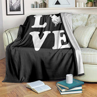 Love Pomeranian Throw Blanket Cute Pom Dog Lover Gift