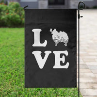Love Pomeranian Garden Flag Cute Pom Dog Lover Gift