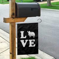 Love Pomeranian Garden Flag Cute Pom Dog Lover Gift