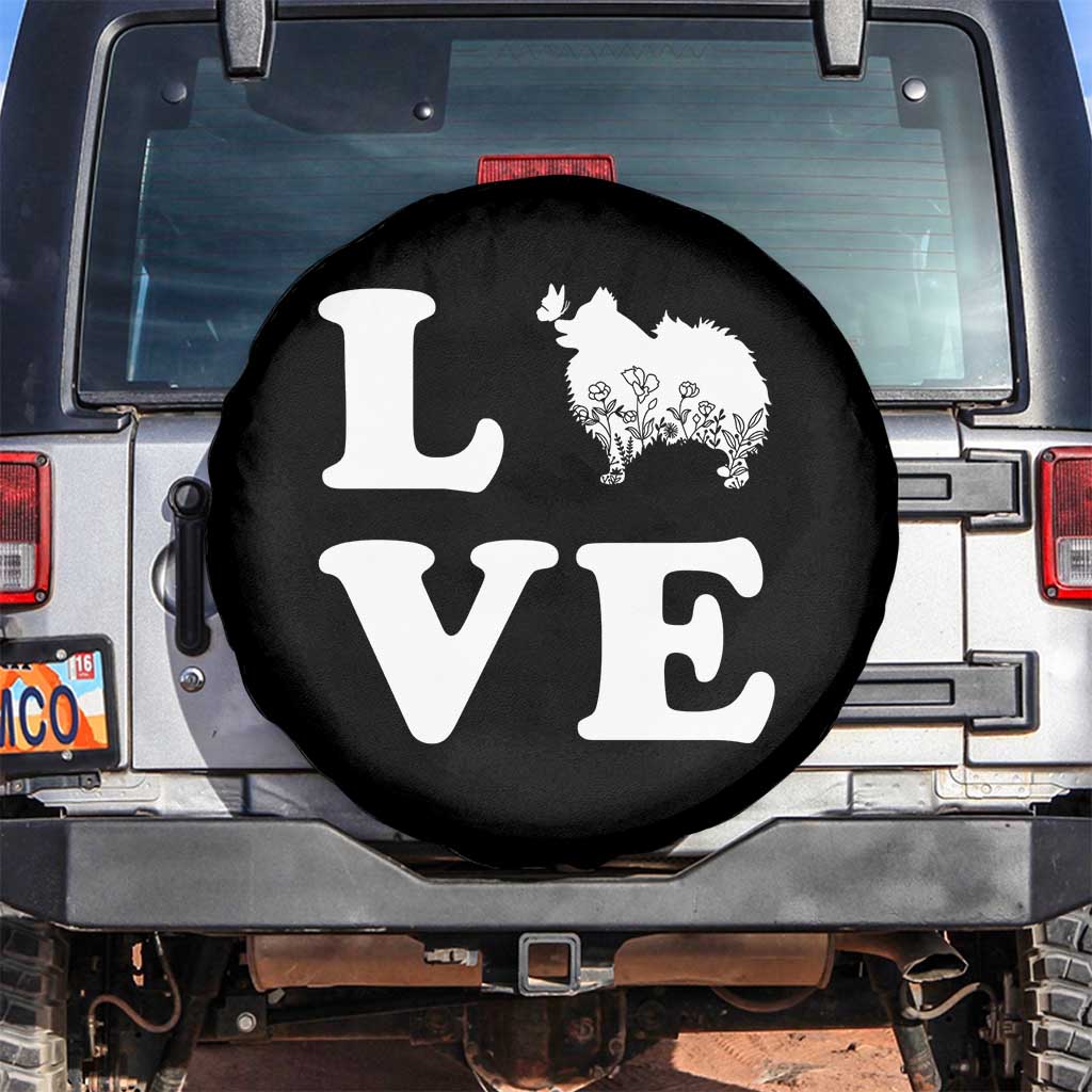 Love Pomeranian Spare Tire Cover Cute Pom Dog Lover Gift