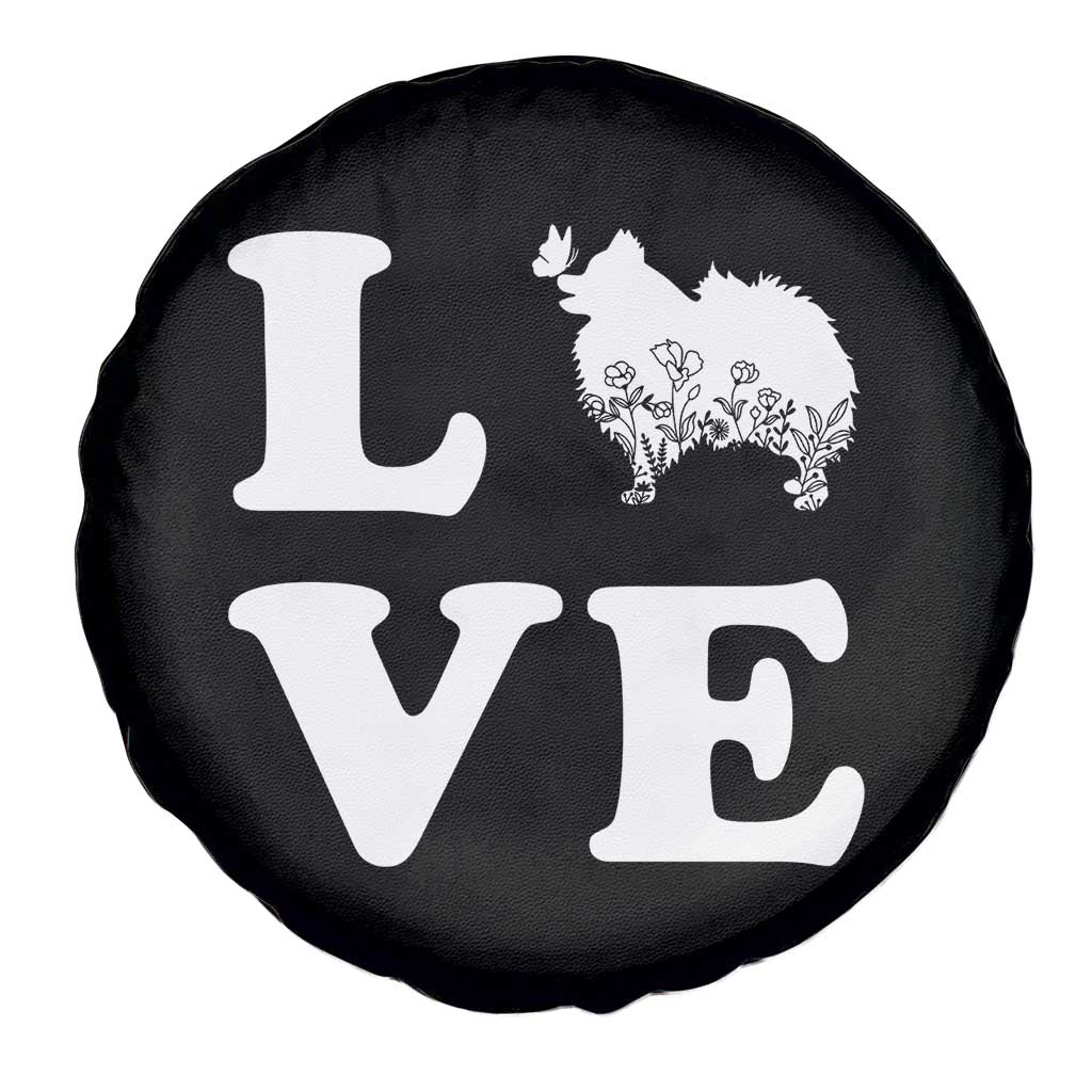 Love Pomeranian Spare Tire Cover Cute Pom Dog Lover Gift