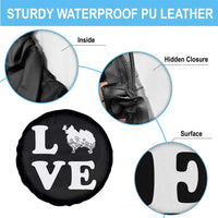 Love Pomeranian Spare Tire Cover Cute Pom Dog Lover Gift